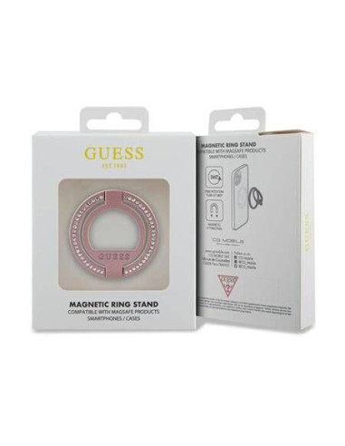 Guess Porte-bague GUMRSALDGP (strass / rose)