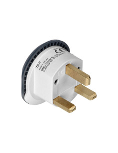 Travel adapter- go to UK, 250V, 13A, white - graphite (TA-7) 2