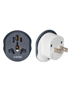 Travel adapter - go to USA, 250V, 10A, (TA-8) white-graphite
