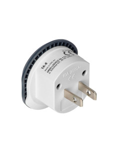 Travel adapter - go to USA, 250V, 10A, (TA-8) white-graphite 2