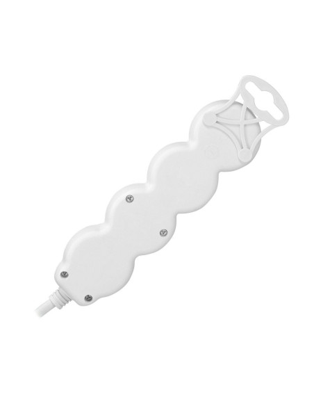 Extension cord 3x2P+Z,ON/OFF,1,5m, 3x1,5,biały (ES-5/W/1,5)