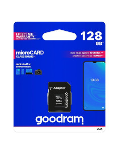 CARTE MEMOIRE GOODRAM microSD 128GO CLASS 10 UHS I 100Mo/s avec adaptateur SD