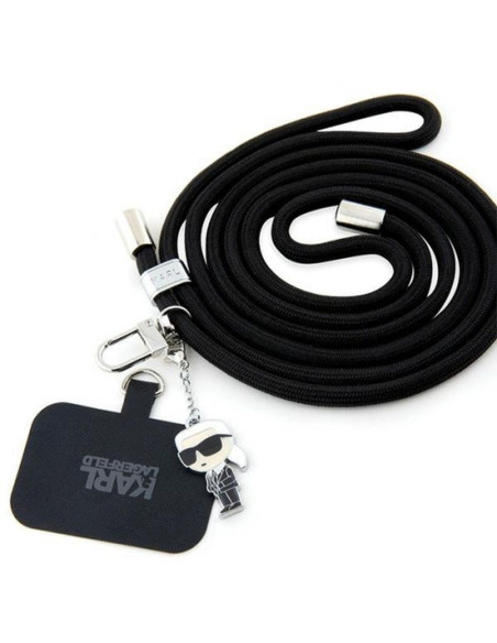 Karl Lagerfeld KLUCNMSCKIK pendentif (Crossbody Cord Ikonik / noir)