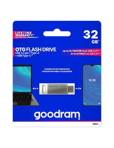 GOODRAM ODA3 - Clé FLASH OTG avec interface USB A + USB C 32GB