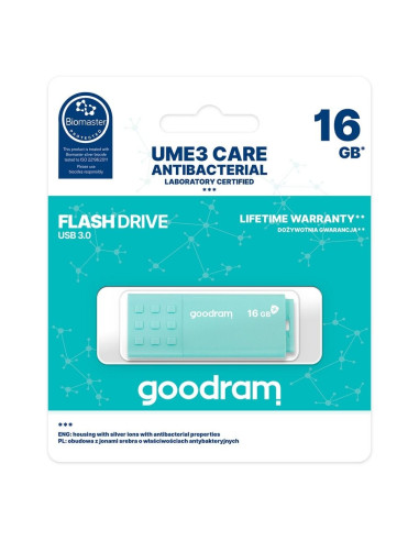 CLE USB GOODRAM UME3 Care 16GB USB 3.0 (Biomaster protected)