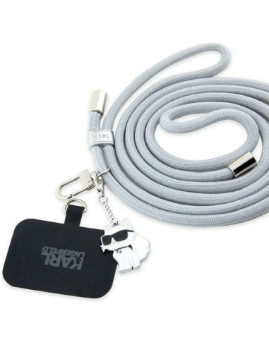 Karl Lagerfeld KLUCNMSCKIG (Crossbody Cord Choupette / gris) pendentif