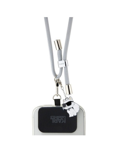 Karl Lagerfeld KLUCNMSCKIG (Crossbody Cord Choupette / gris) pendentif
