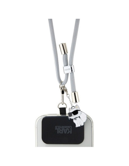 Karl Lagerfeld KLUCNMSCKIG (Crossbody Cord Choupette / gris) pendentif