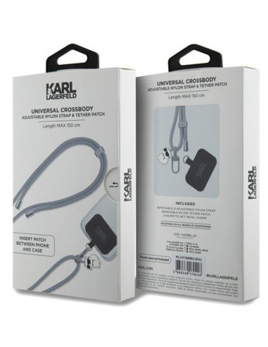 Karl Lagerfeld KLUCNMSCKIG (Crossbody Cord Choupette / gris) pendentif