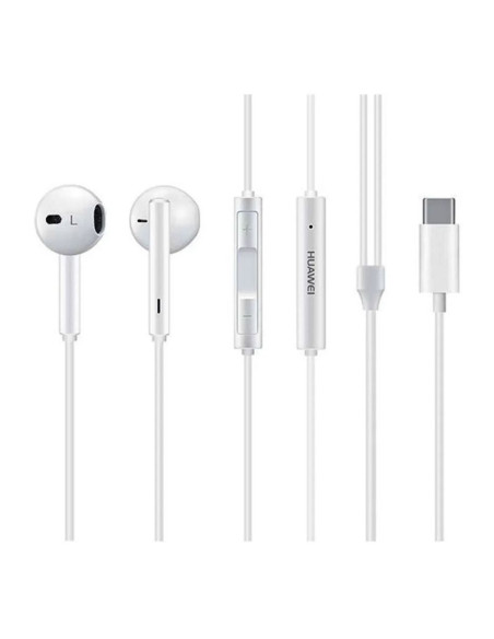 KIT STEREO ORIGINAL Huawei CM33 USB typ C BLANC BLISTER