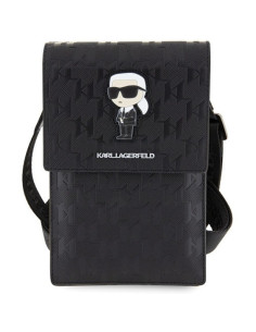 Karl Lagerfeld KLWBSAKHPKK (Saffiano Mono Ikonik / noir) pochette téléphone universelle 2