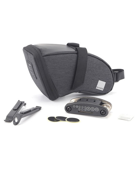 SAHOO bike bag under the bicycle seat with zip 1L 131470L-SA black