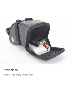 SAHOO bike bag under the bicycle seat with zip 0,7L SAHOO 131470-SA black 2