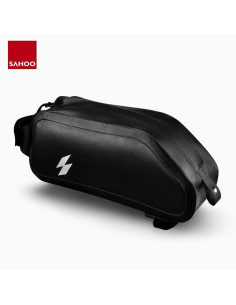SAHOO bike bag on the bicycle frame with zip waterproof 1L 122009 black 2