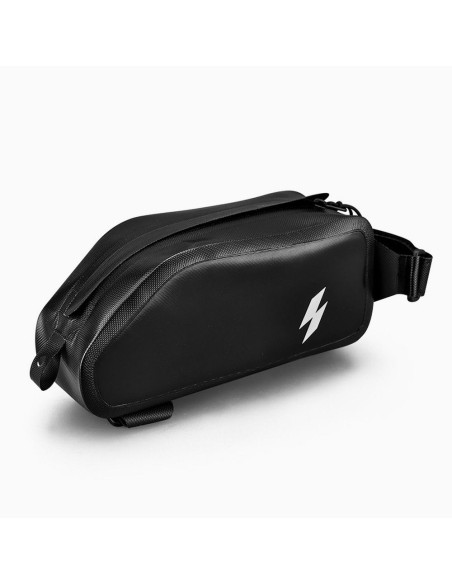 SAHOO bike bag on the bicycle frame with zip waterproof 1L 122009 black