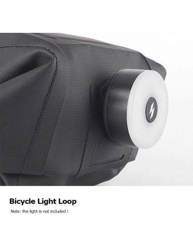 SAHOO bike bag under the bicycle seat with zip waterproof 1,6L 131363-SA black
