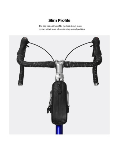 Sacoche de cadre de vélo avec cadenas étanche 0.3L SAHOO 122051