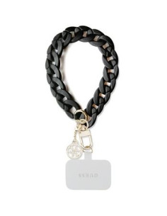 Guess Hand Strap GUOUCBMC4MK (Large Chain Acrylic 4G Charms / black)
