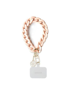 Guess Hand Strap GUOUCBMC4MP (Grande Chaîne Acrylique 4G Charms / Rose)
