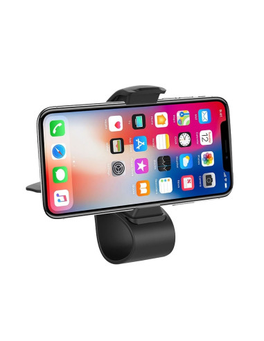 HOCO support voiture sur tableau de bord avec clip CA50 noir