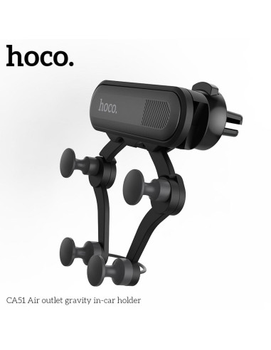 HOCO support voiture a gravitation sur la grille de ventilation CA51 noir