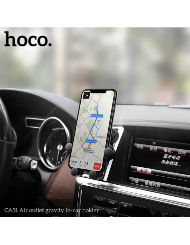 HOCO support voiture a gravitation sur la grille de ventilation CA51 noir