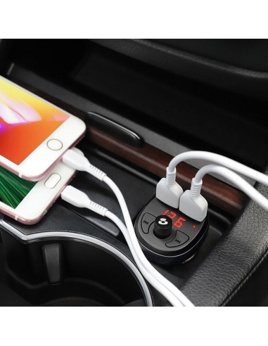HOCO chargeur voiture + transmiteur FM Bluetooth E41