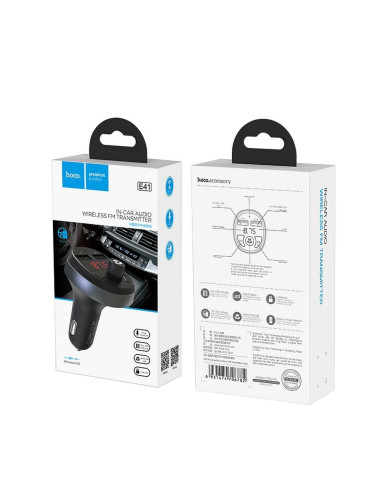 HOCO chargeur voiture + transmiteur FM Bluetooth E41