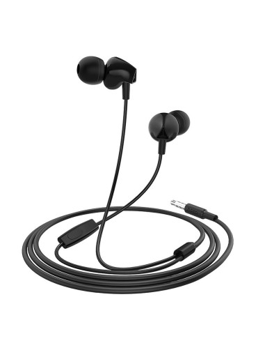 HOCO kit HF / écouteurs Jack 3,5mm jack 3,5mm M60 NOIR