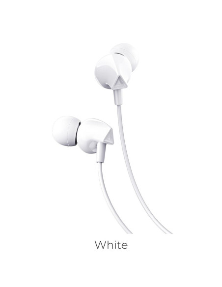 HOCO kit HF / écouteurs Jack 3,5mm jack 3,5mm M60 BLANC