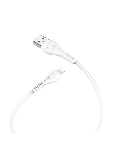 HOCO câble Cool power va avec for iPhone Lightning 8-pin X37 1 m blanc