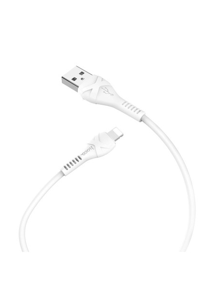 HOCO câble Cool power va avec for iPhone Lightning 8-pin X37 1 m blanc