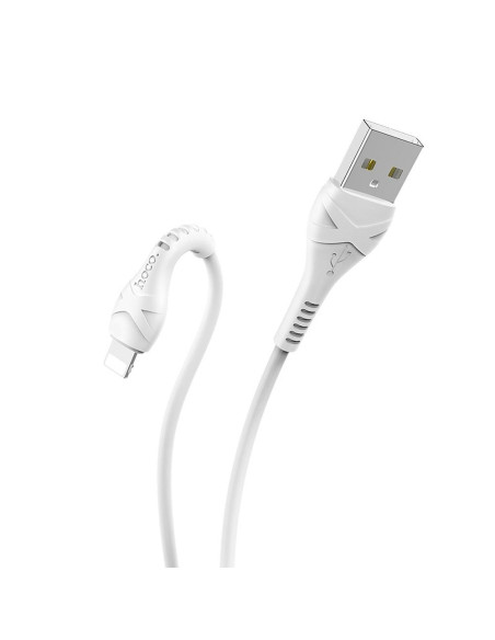 HOCO câble Cool power va avec for iPhone Lightning 8-pin X37 1 m blanc