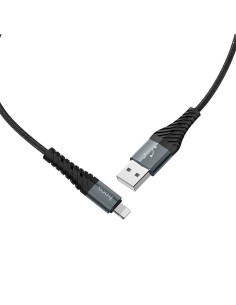 HOCO Câble COOL pour iPhone 8 broches X38 Lightning 1 metre noir