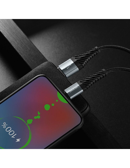 HOCO Câble COOL Micro X38 1 metre noir