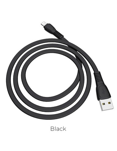 Câble HOCO Noah pour iPhone 8 broches Lightning X40 1 metre noir