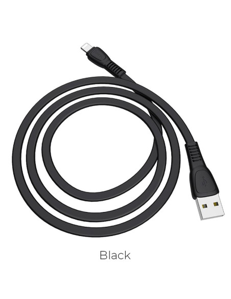 Câble HOCO Noah pour iPhone 8 broches Lightning X40 1 metre noir