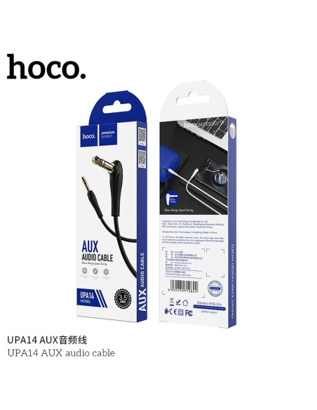 HOCO câble AUX Audio Jack 3,5mm UPA14 noir