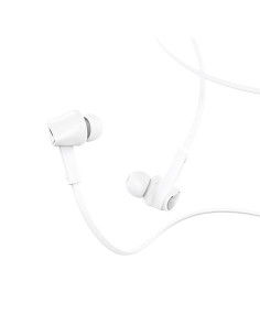 HOCO kit HF / ecouteurs intra-auriculaires jack 3,5mm avec micro M66 blanc 2