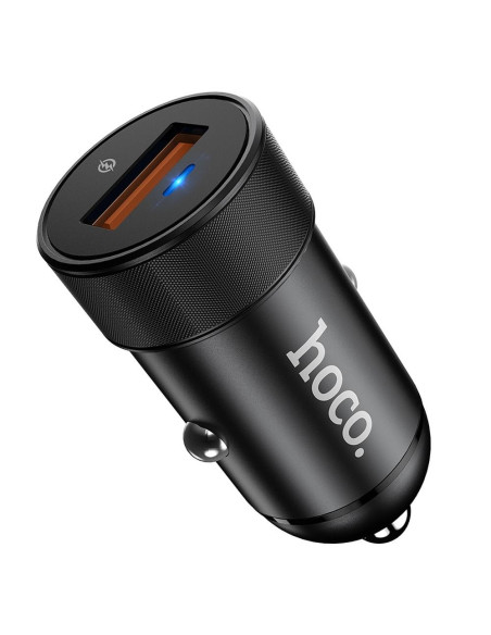 HOCO chargeur voiture Flash power QC 3.0 4A 18W Z32A noir