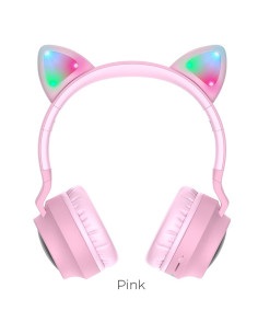 HOCO casque bluetooth W27 CAT EAR rose