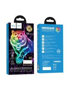 HOCO Verre trempé Full screen HD (SET 10en1) - MULTIPACK - pour Iphone XS Max (G7) / 11 Pro Max (G7)