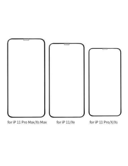 HOCO Verre trempé Full screen HD (SET 10en1) - MULTIPACK - pour Iphone XS Max (G7) / 11 Pro Max (G7)