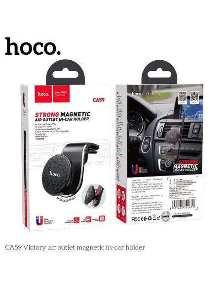 HOCO support voiture magnétique AIR OUTLET CA59 noir