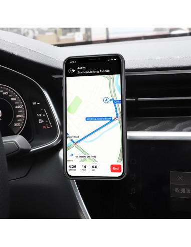 HOCO support voiture magnétique AIR OUTLET CA59 argent
