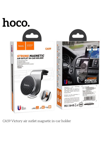 HOCO support voiture magnétique AIR OUTLET CA59 argent