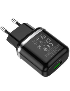 HOCO chargeur secteur USB 3A QC3.0 Fast Charge Special Single Port N3 cnoir 2