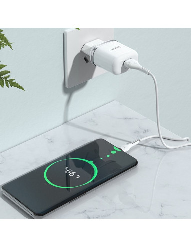 HOCO chargeur secteur USB 3A QC3.0 Fast Charge Special Single Port N3 blanc