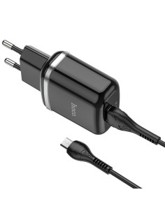 HOCO chargeur secteur USB 3A QC3.0 Fast Charge Special Single Port avec cable Micro N3 noir 2