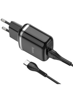 HOCO chargeur secteur USB 3A QC3.0 Fast Charge Special Single Port avec cableType C N3 noir 2